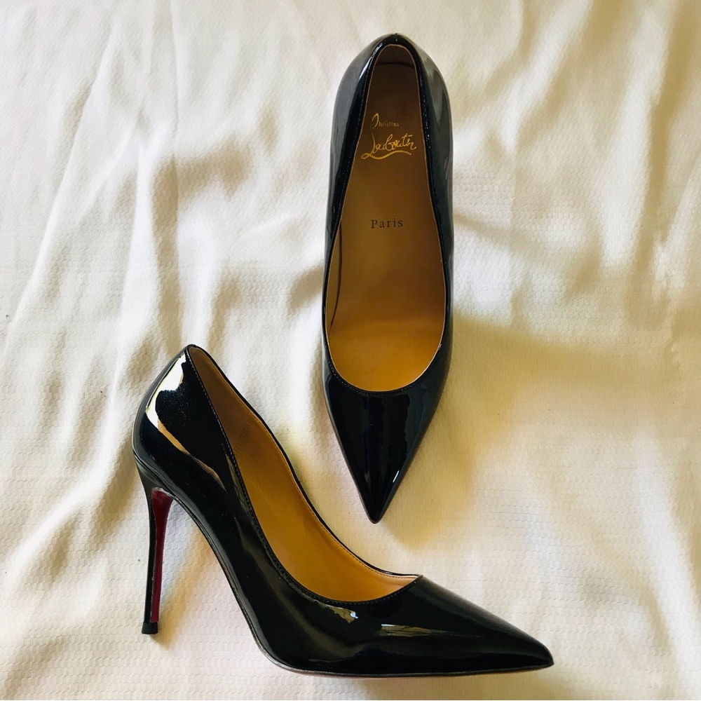 Christian Louboutin Black Patent Leather Heels